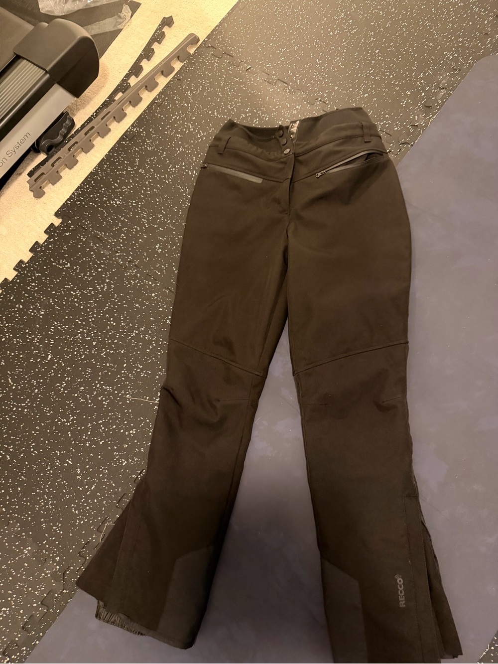 RECCO Black Women's Flared Snow Pants